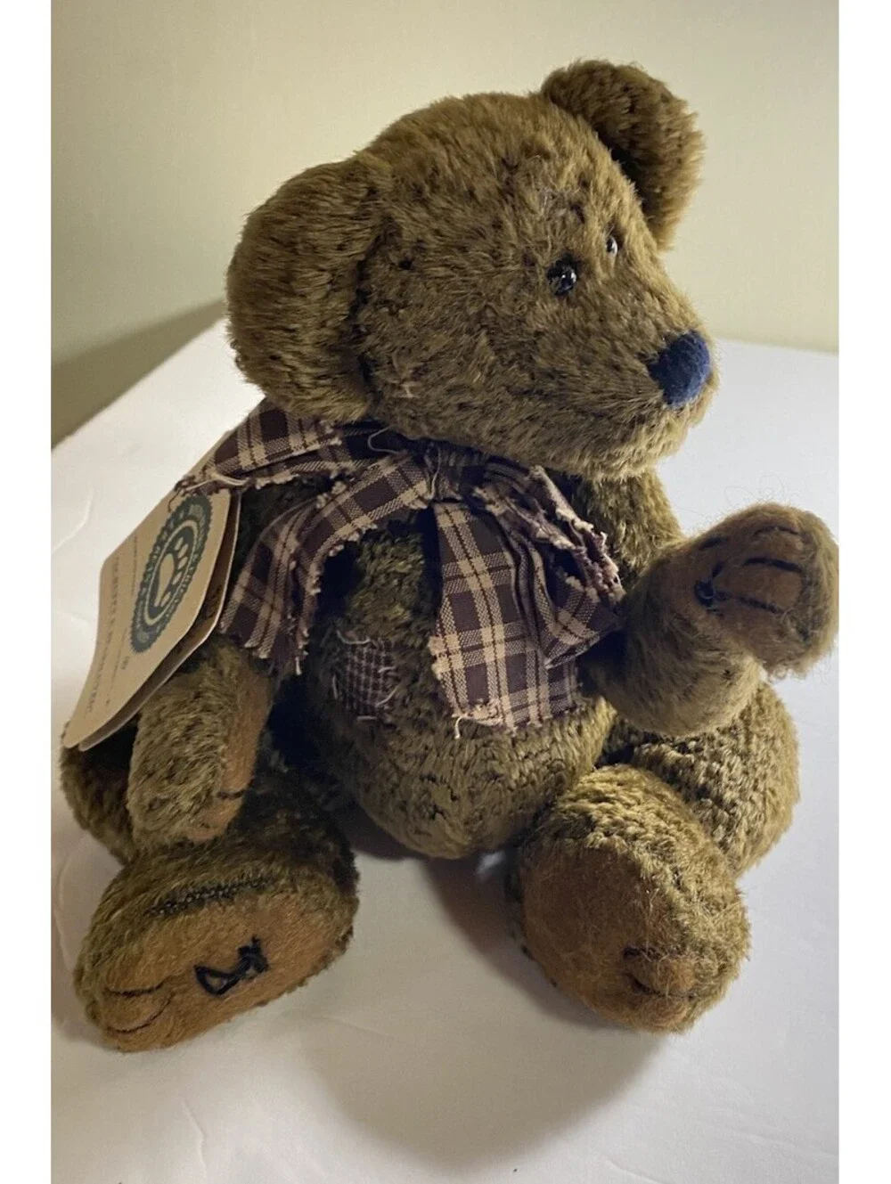 Boyds Bear Scruffy Beariluved 51000-05 Vintage 9” Tall Filled With Pellets